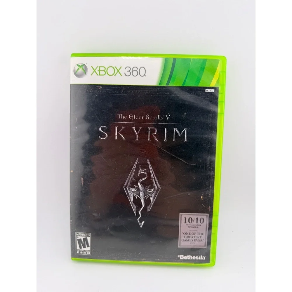 The Elder Scrolls V Skyrim Microsoft Xbox 360 Bethesda 2011 RPG Game with Manual